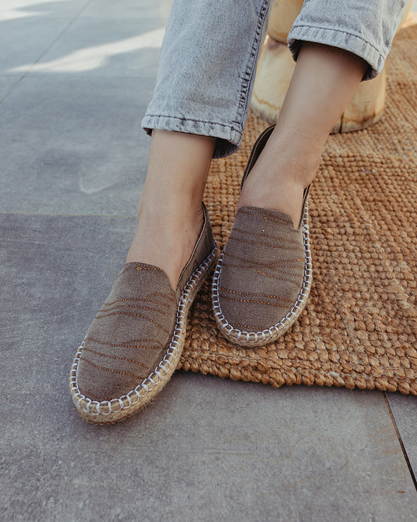 JEANS CHAIN ESPADRILLES  - CAMEL