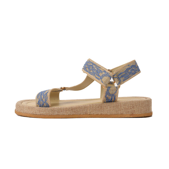 VELCRO SANDALS - BLUE