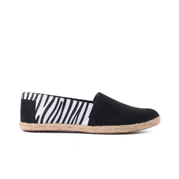 ZEBRA ESPADRILLE - BLACK x WHITE