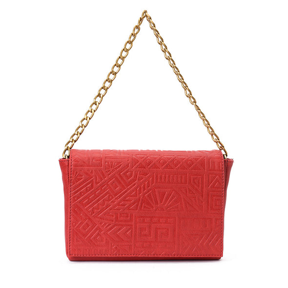 ZUMA CHAIN CLUTCH - RED