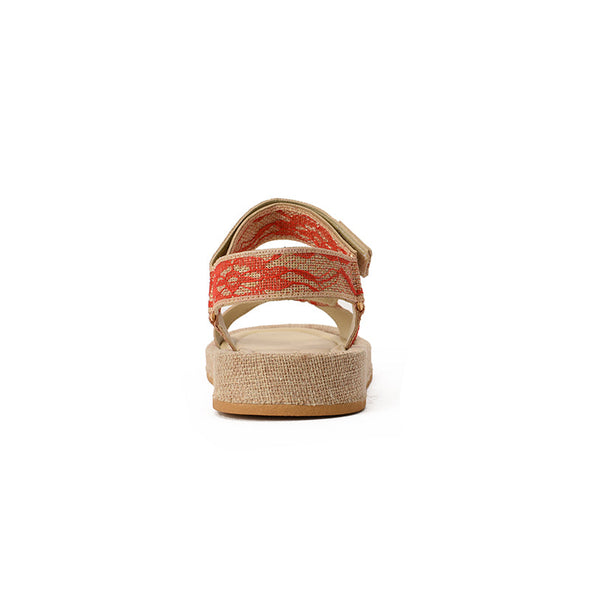 VELCRO SANDALS - RED