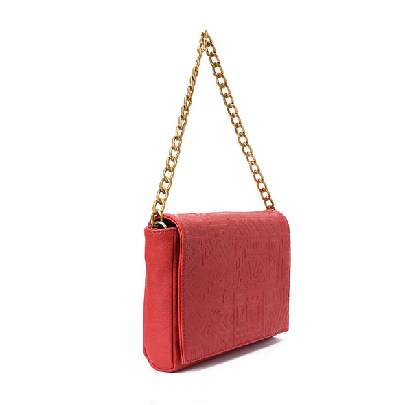 ZUMA CHAIN CLUTCH - RED