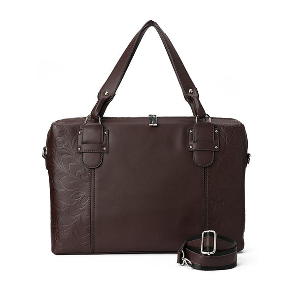 LILLY LAPTOP BAG - BROWN