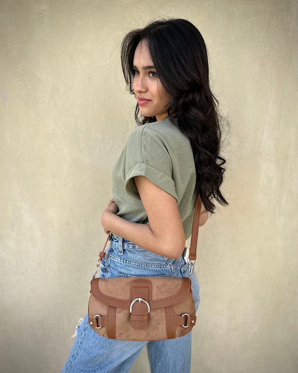 VICKY CROSSBODY BAG - COFFEE