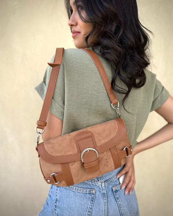 VICKY CROSSBODY BAG - COFFEE