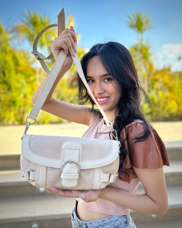 VICKY CROSSBODY BAG - BEIGE