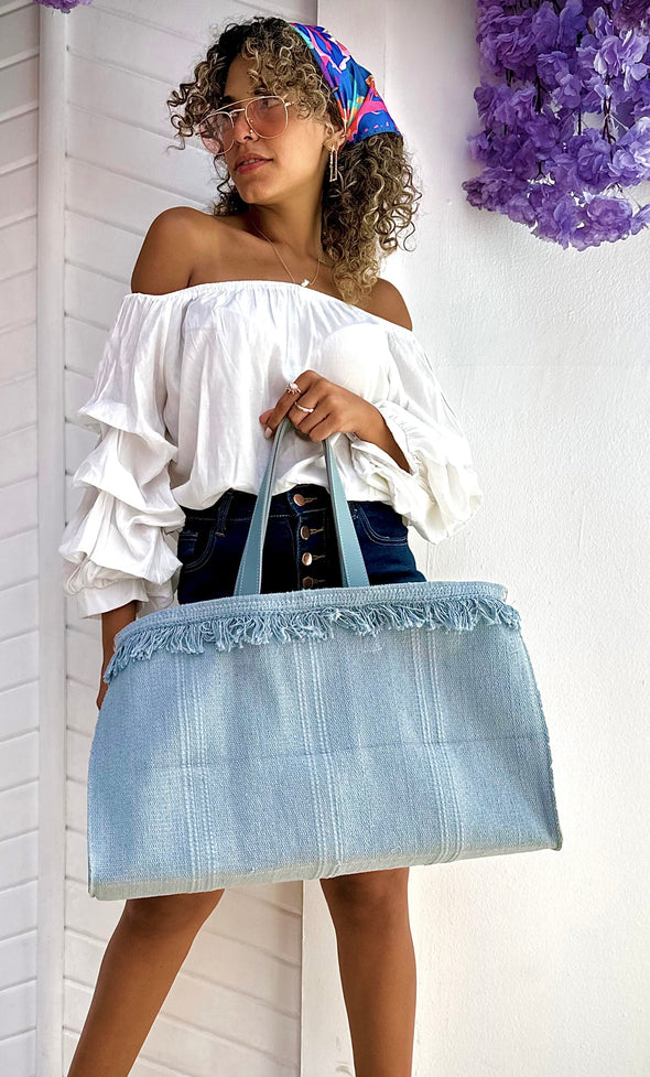 TARA KELIM BAG - BLUE