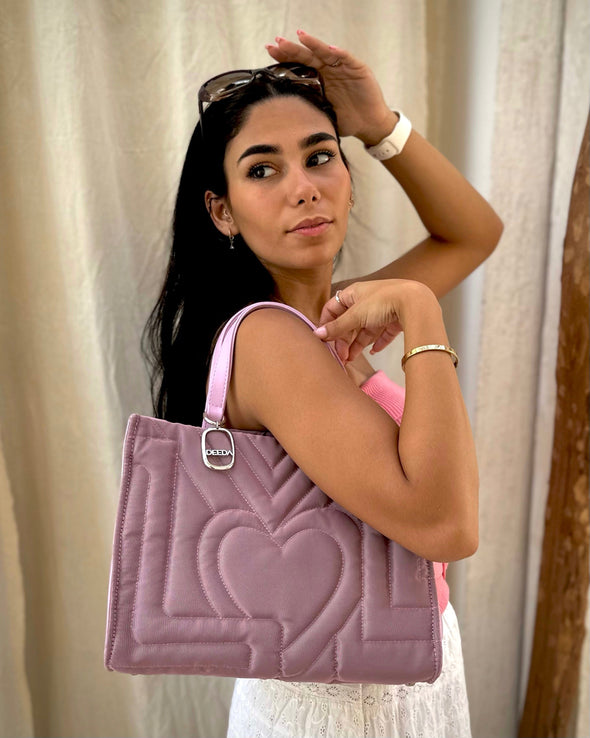 LOVE TOTE - LIGHT PURPLE