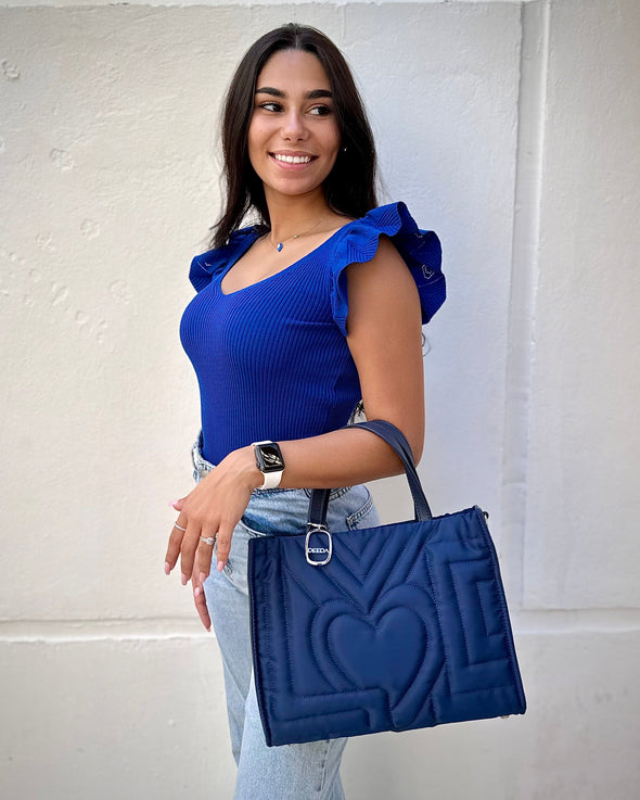 LOVE TOTE - NAVY