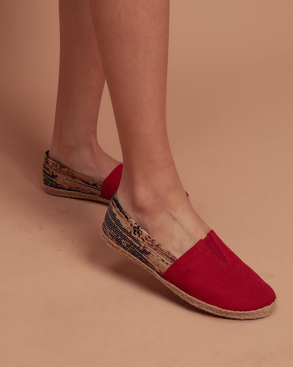 KELIM x CANVAS ESPADRILLE - RED