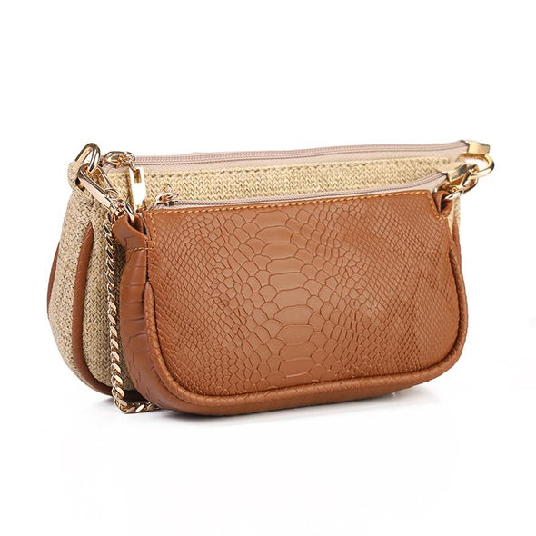 ANYA double pouch - CAMEL