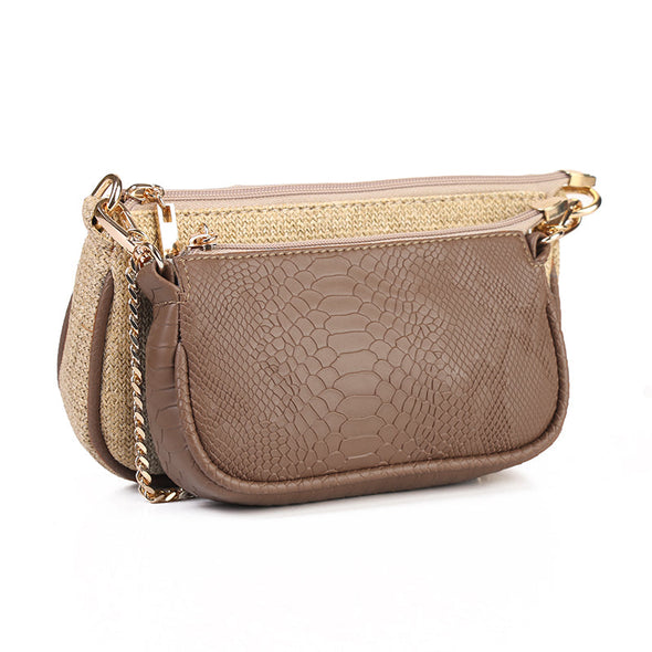 ANYA double pouch - COFFEE