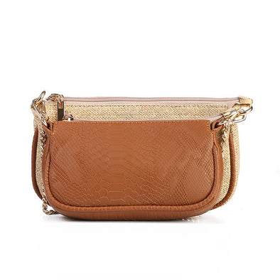 ANYA double pouch - CAMEL