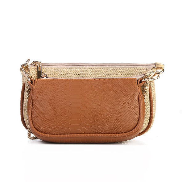 ANYA double pouch - CAMEL