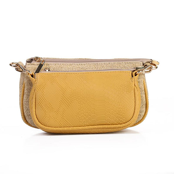 ANYA double pouch - YELLOW