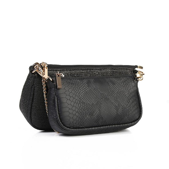 ANYA double pouch - BLACK